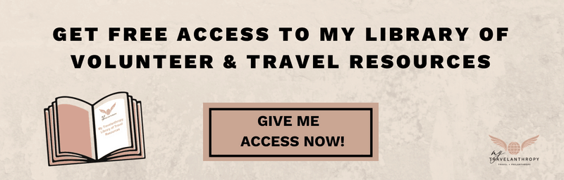 travel volunteer abroad travelanthropy library access banner